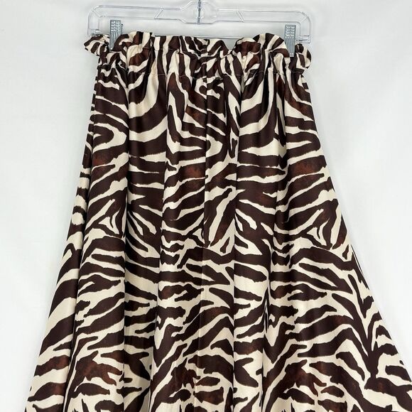 Madison Italy Maxi Skirt Women’s Size S/M Flare Elastic Waist Animal Print - Picture 9 of 11
